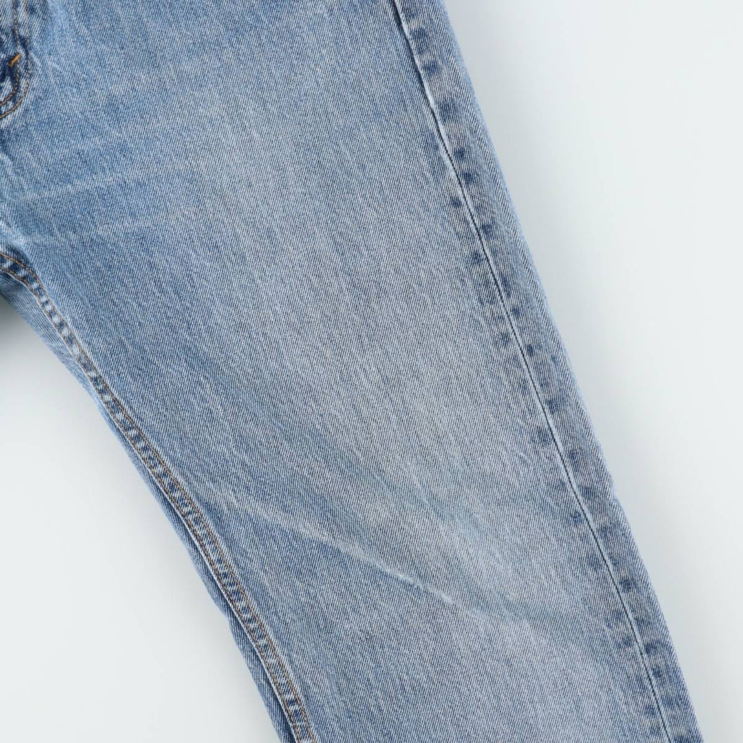 Levi's 505 tapered denim pants for men, size W34 cotton blue type Vintage Second Hand
