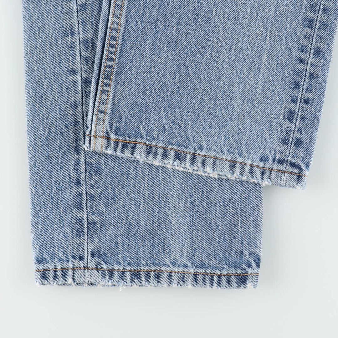 Levi's 505 tapered denim pants for men, size W34 cotton blue type Vintage Second Hand