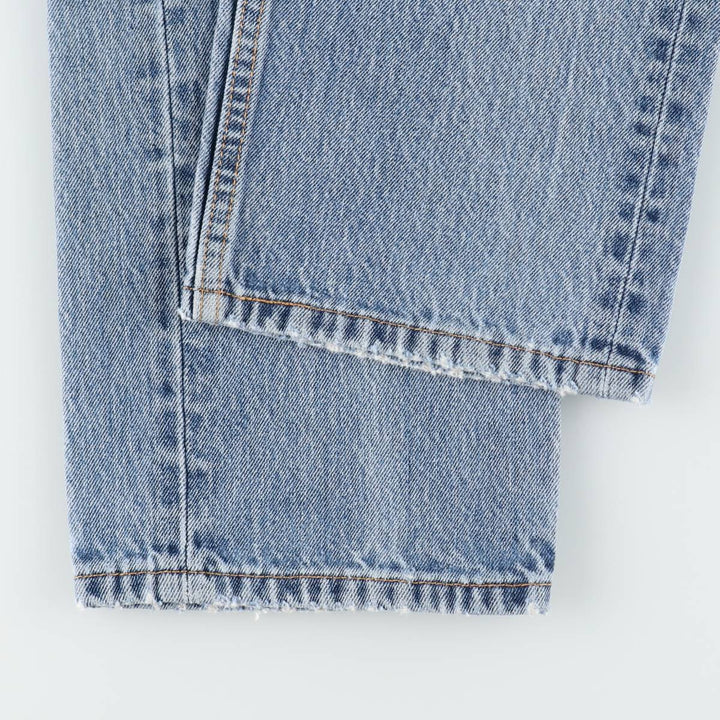 Levi's 505 tapered denim pants for men, size W34 cotton blue type Vintage Second Hand
