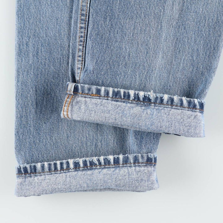 Levi's 505 tapered denim pants for men, size W34 cotton blue type Vintage Second Hand