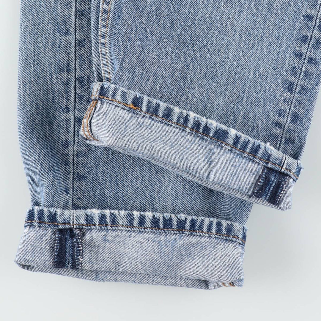 Levi's 505 tapered denim pants for men, size W34 cotton blue type Vintage Second Hand