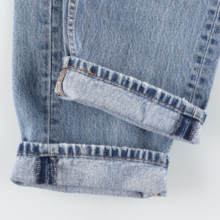 Levi's 505 tapered denim pants for men, size W34 cotton blue type Vintage Second Hand