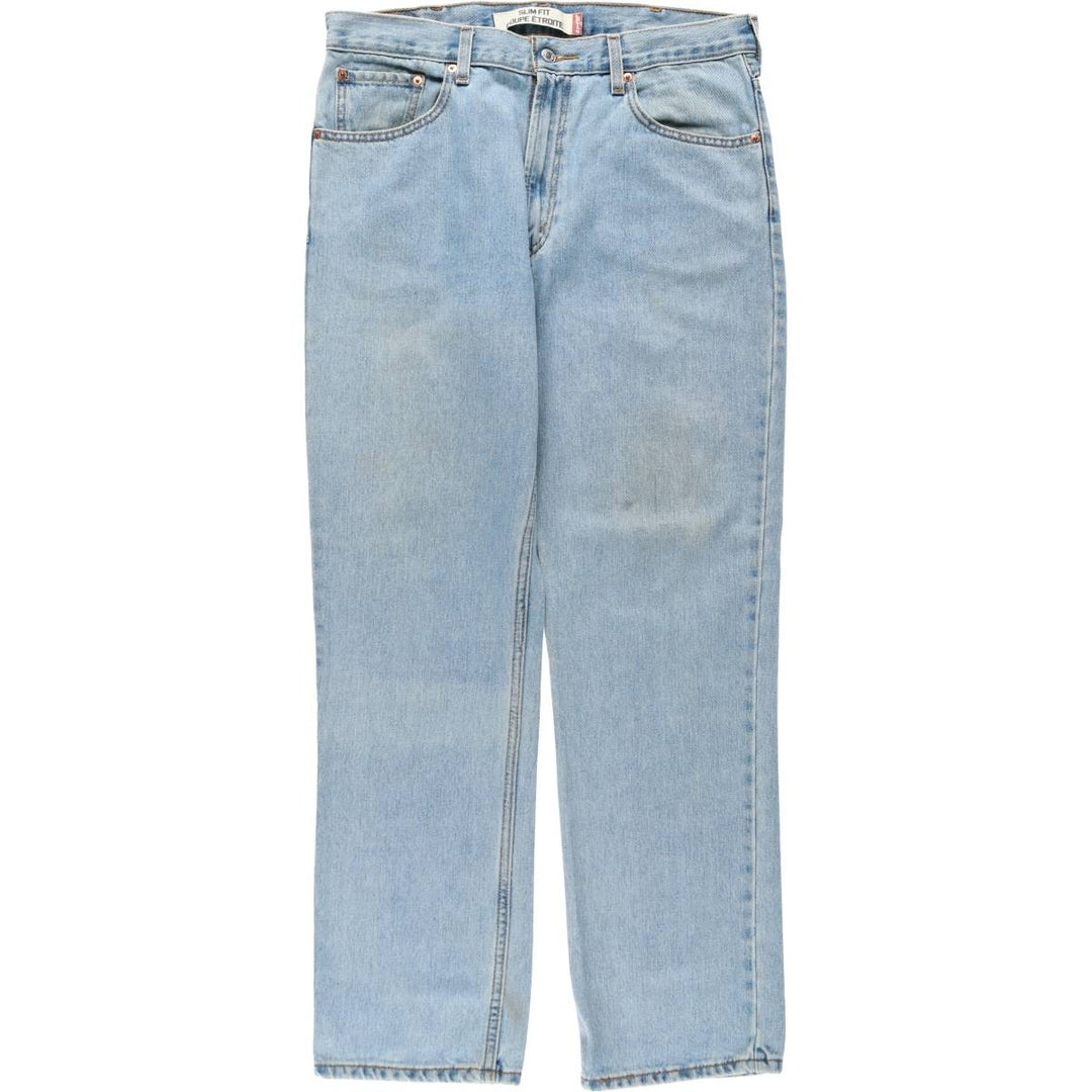 2000'S Levi's 505 Slim Fit Coupe Etroite Tapered Denim Pants, Men's W35 equivalent. cotton blue type Vintage Second Hand