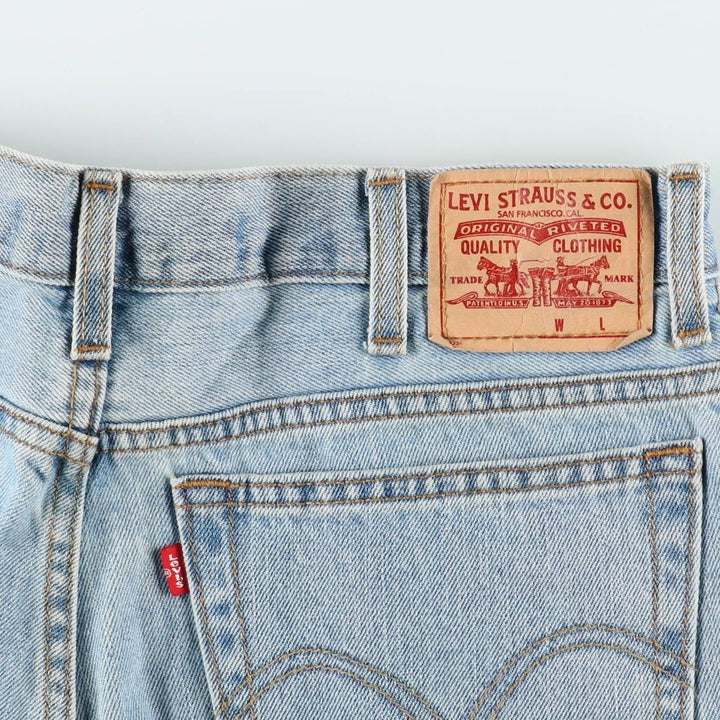 2000'S Levi's 505 Slim Fit Coupe Etroite Tapered Denim Pants, Men's W35 equivalent. cotton blue type Vintage Second Hand