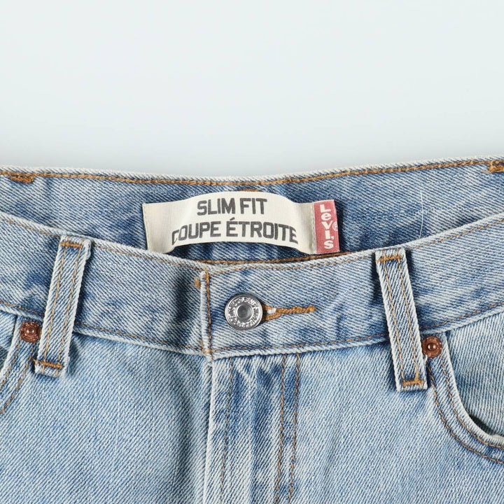 2000'S Levi's 505 Slim Fit Coupe Etroite Tapered Denim Pants, Men's W35 equivalent. cotton blue type Vintage Second Hand