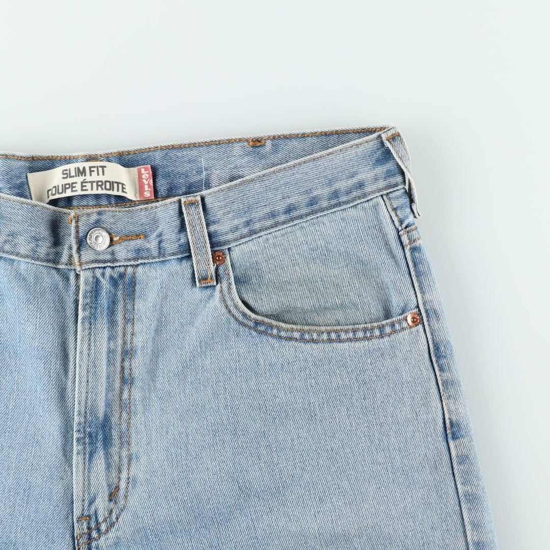 2000'S Levi's 505 Slim Fit Coupe Etroite Tapered Denim Pants, Men's W35 equivalent. cotton blue type Vintage Second Hand