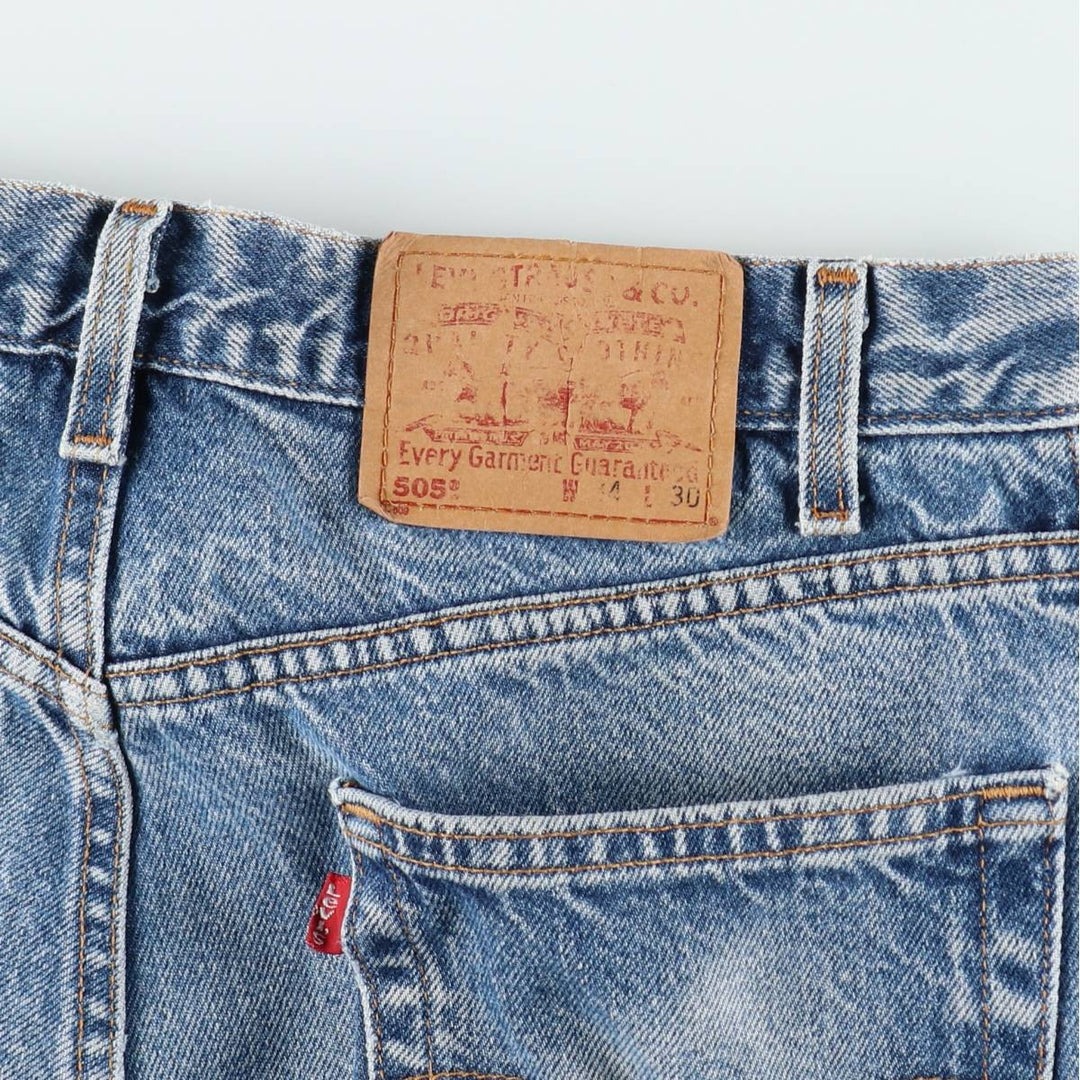 2000'S Levi's 00505-0216 Regular Fit Straight Leg Tapered Denim Pants, Men's Size W33 (approx.) cotton blue type Vintage Second Hand
