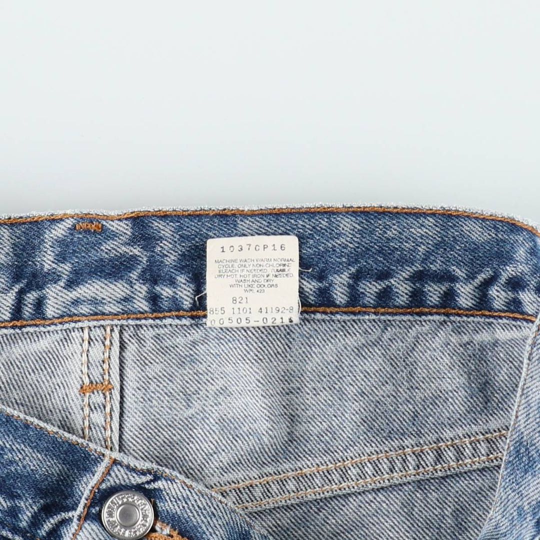 2000'S Levi's 00505-0216 Regular Fit Straight Leg Tapered Denim Pants, Men's Size W33 (approx.) cotton blue type Vintage Second Hand
