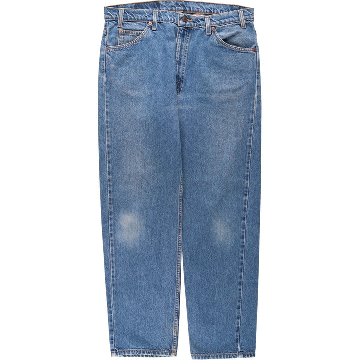 90'S Levi's 40505-0215 Regular Fit Straight Leg Orange Tab Tapered Denim Pants, Men's W35 equivalent. cotton blue type Vintage Second Hand