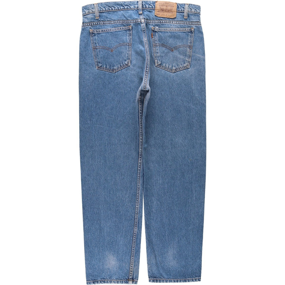 90'S Levi's 40505-0215 Regular Fit Straight Leg Orange Tab Tapered Denim Pants, Men's W35 equivalent. cotton blue type Vintage Second Hand