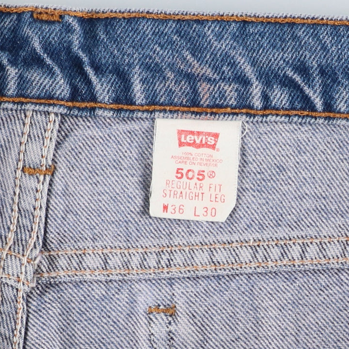 90'S Levi's 40505-0215 Regular Fit Straight Leg Orange Tab Tapered Denim Pants, Men's W35 equivalent. cotton blue type Vintage Second Hand