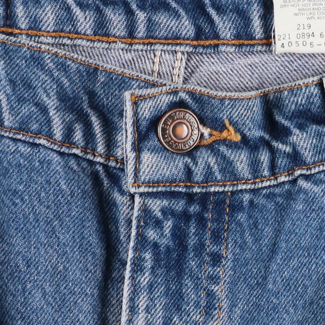 90'S Levi's 40505-0215 Regular Fit Straight Leg Orange Tab Tapered Denim Pants, Men's W35 equivalent. cotton blue type Vintage Second Hand