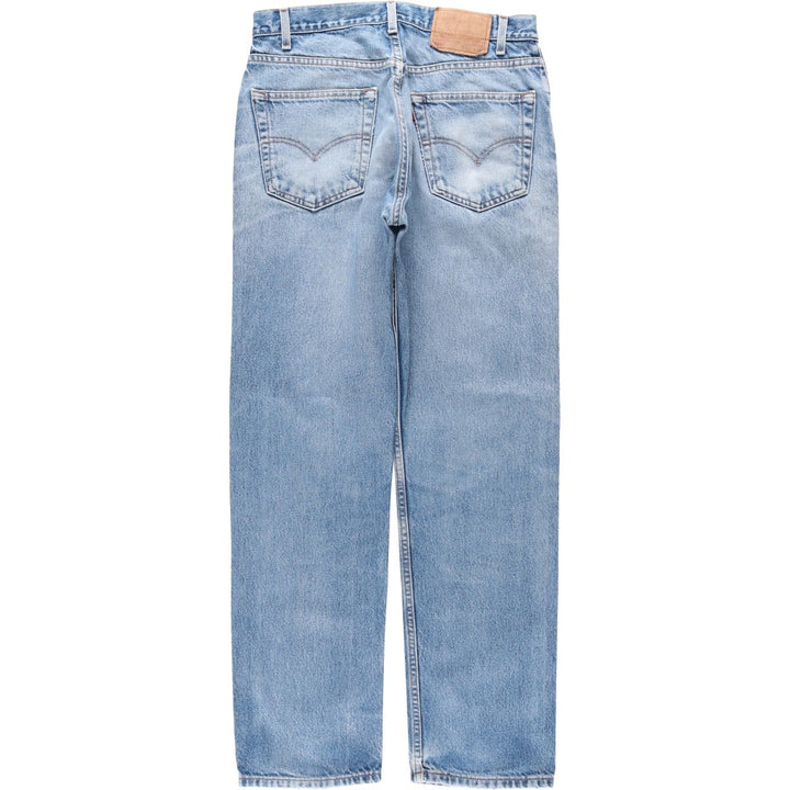 00'S Levi's 505 REGULAR FIT STRAIGHT LEG tapered denim pants for men, size w31 cotton Blue type light blue Vintage Second Hand