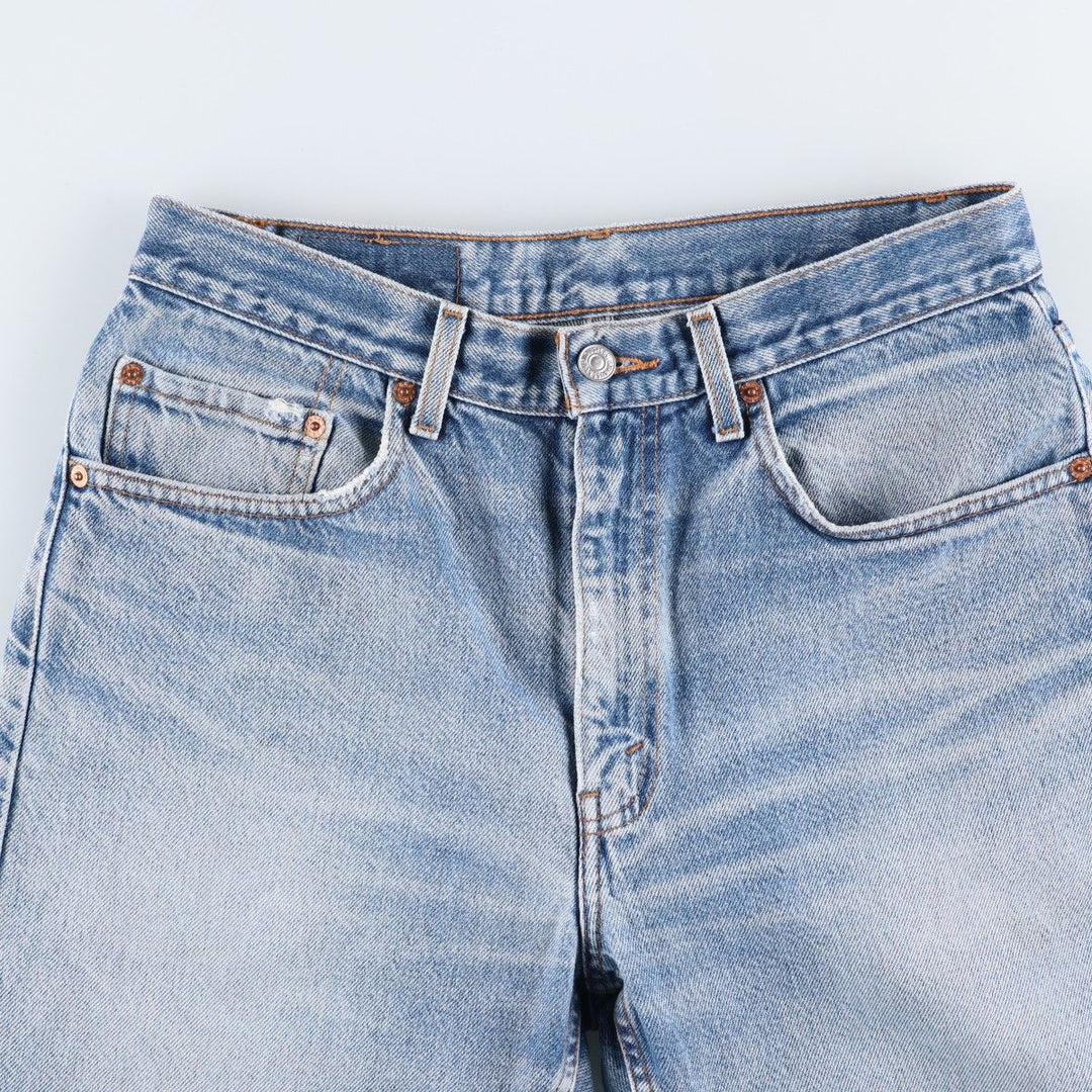 00'S Levi's 505 REGULAR FIT STRAIGHT LEG tapered denim pants for men, size w31 cotton Blue type light blue Vintage Second Hand