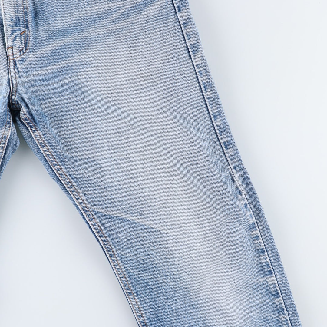 00'S Levi's 505 REGULAR FIT STRAIGHT LEG tapered denim pants for men, size w31 cotton Blue type light blue Vintage Second Hand