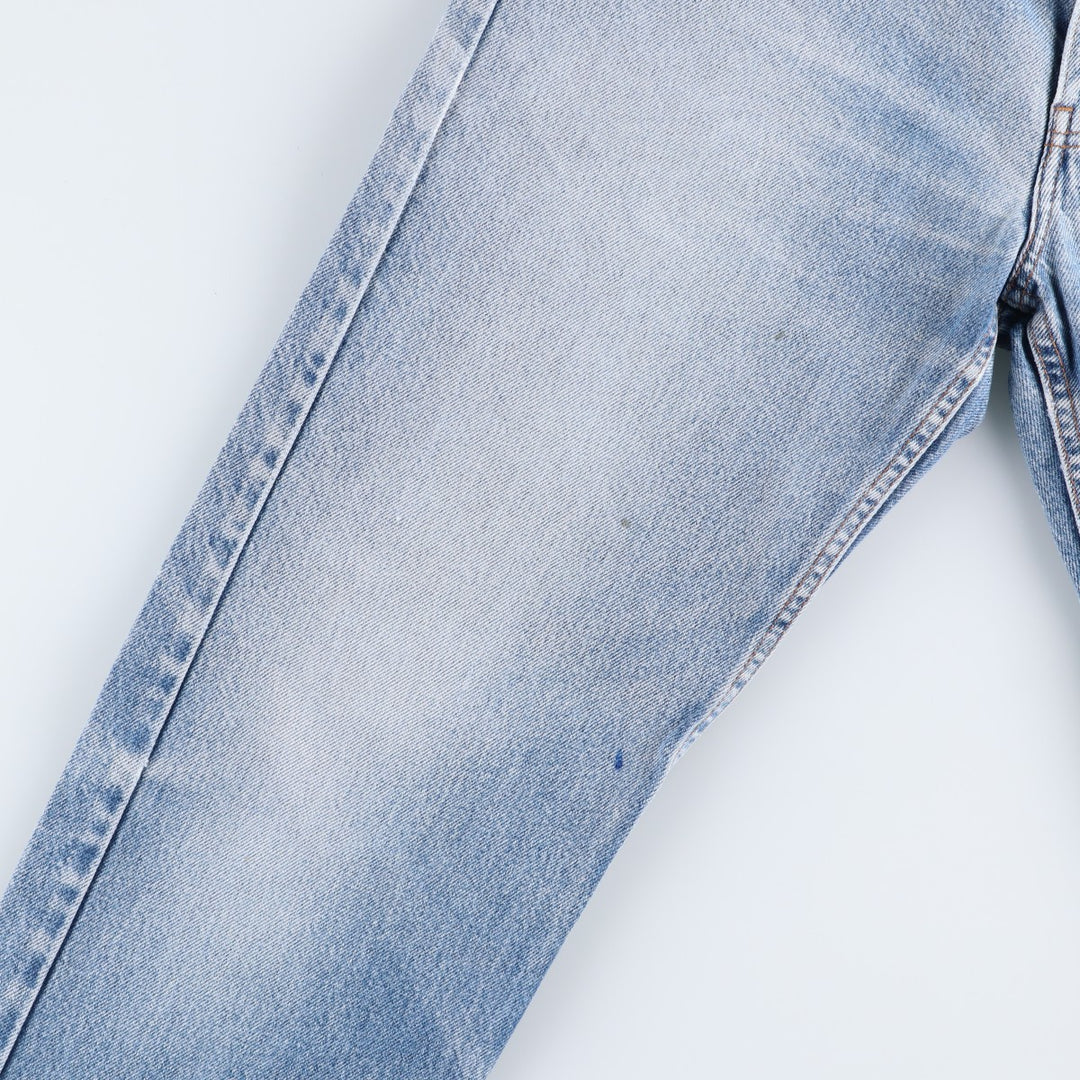 00'S Levi's 505 REGULAR FIT STRAIGHT LEG tapered denim pants for men, size w31 cotton Blue type light blue Vintage Second Hand