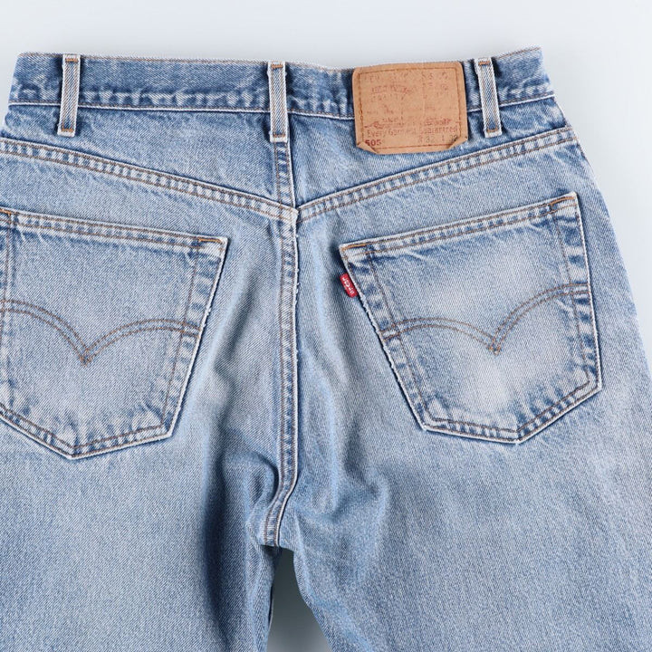 00'S Levi's 505 REGULAR FIT STRAIGHT LEG tapered denim pants for men, size w31 cotton Blue type light blue Vintage Second Hand