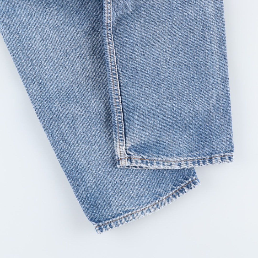 00'S Levi's 505 REGULAR FIT STRAIGHT LEG tapered denim pants for men, size w31 cotton Blue type light blue Vintage Second Hand