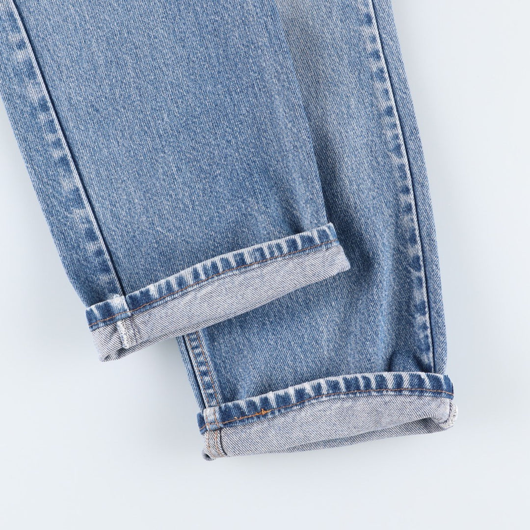 00'S Levi's 505 REGULAR FIT STRAIGHT LEG tapered denim pants for men, size w31 cotton Blue type light blue Vintage Second Hand