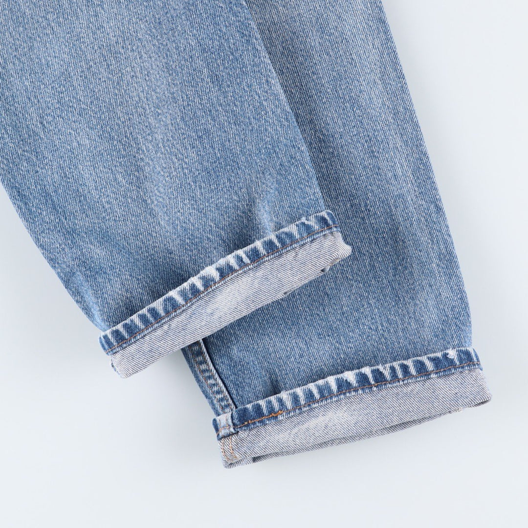 00'S Levi's 505 REGULAR FIT STRAIGHT LEG tapered denim pants for men, size w31 cotton Blue type light blue Vintage Second Hand