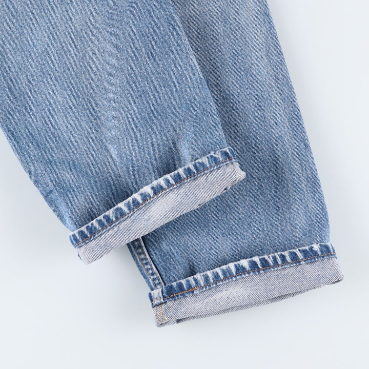 00'S Levi's 505 REGULAR FIT STRAIGHT LEG tapered denim pants for men, size w31 cotton Blue type light blue Vintage Second Hand