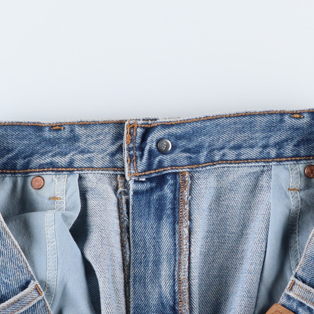 00'S Levi's 505 REGULAR FIT STRAIGHT LEG tapered denim pants for men, size w35 cotton blue type Vintage Second Hand