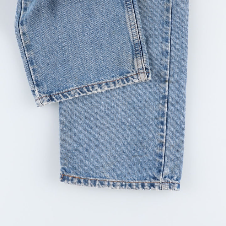 00'S Levi's 505 REGULAR FIT STRAIGHT LEG tapered denim pants for men, size w35 cotton blue type Vintage Second Hand