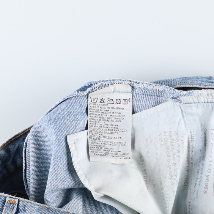 1990'S Levi's 00505-0448 Euro Model Tapered Denim Pants, Men's W33 (approx.), Vintage cotton blue type Vintage Second Hand