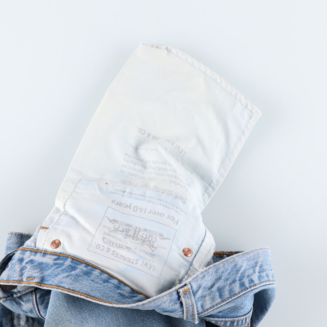 1990'S Levi's 00505-0448 Euro Model Tapered Denim Pants, Men's W33 (approx.), Vintage cotton blue type Vintage Second Hand