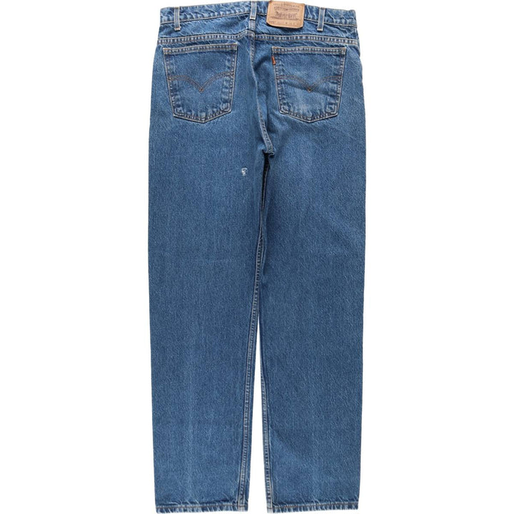 90'S Levi's 505 REGULAR FIT STRAIGHT LEG Orange Tab Tapered Denim Pants Men's W34 Vintage cotton blue type Vintage Second Hand