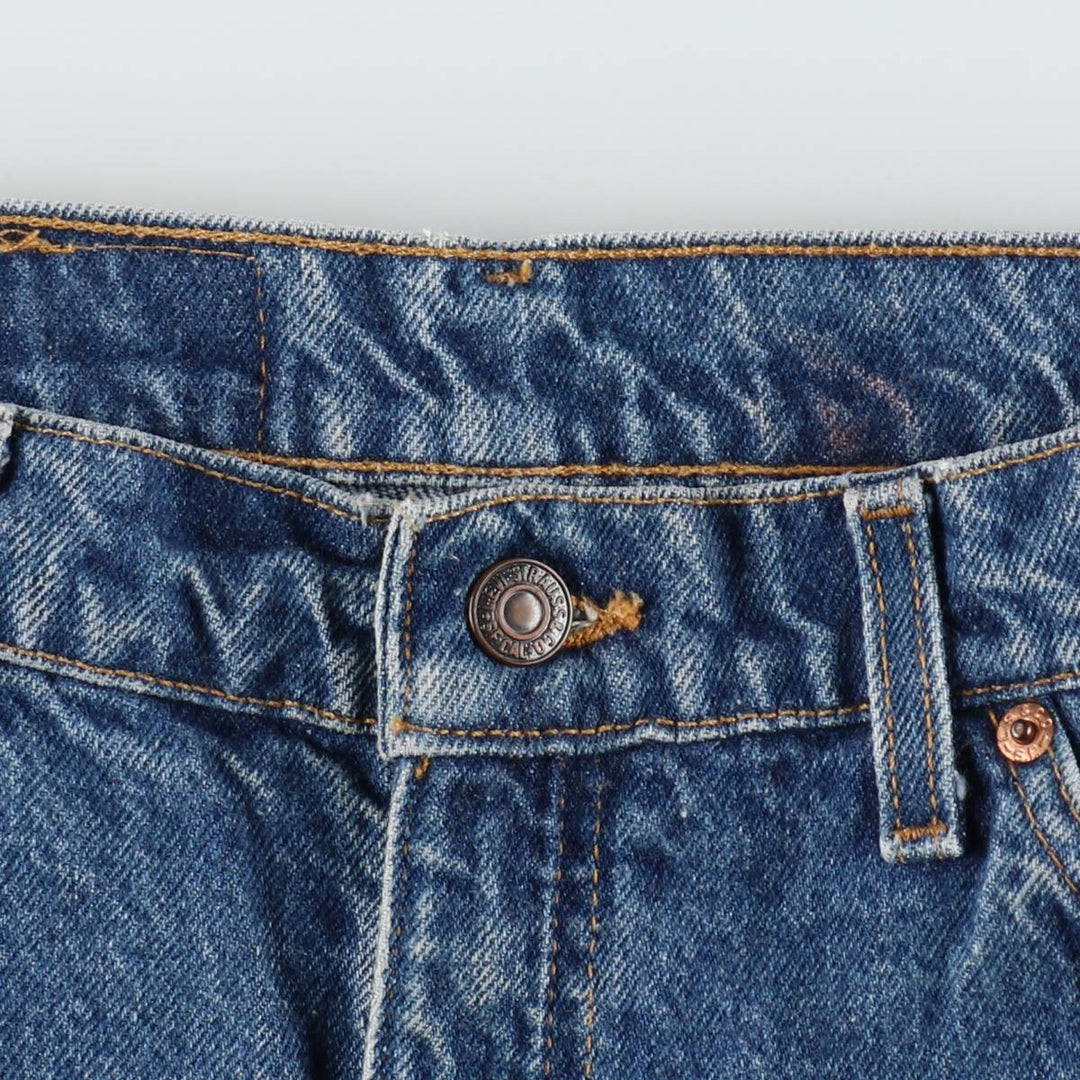90'S Levi's 505 REGULAR FIT STRAIGHT LEG Orange Tab Tapered Denim Pants Men's W34 Vintage cotton blue type Vintage Second Hand