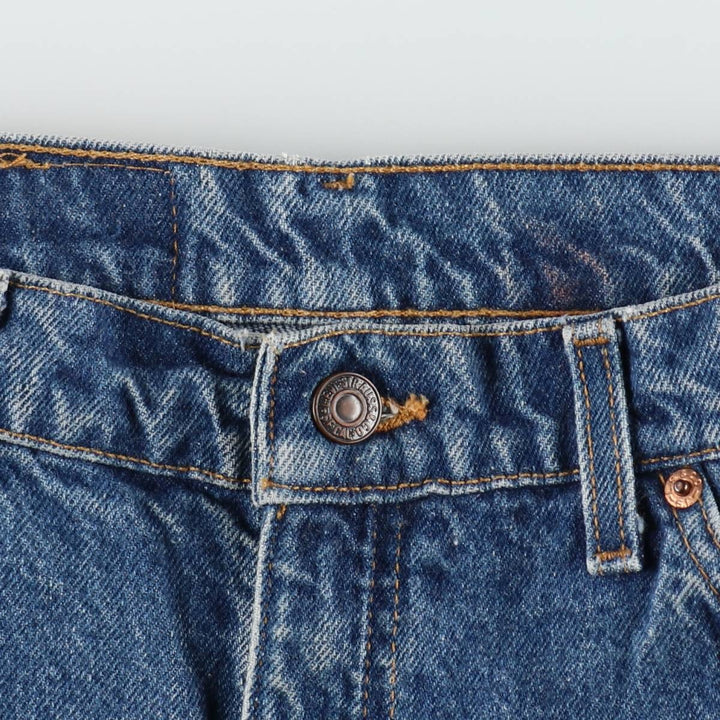 90'S Levi's 505 REGULAR FIT STRAIGHT LEG Orange Tab Tapered Denim Pants Men's W34 Vintage cotton blue type Vintage Second Hand