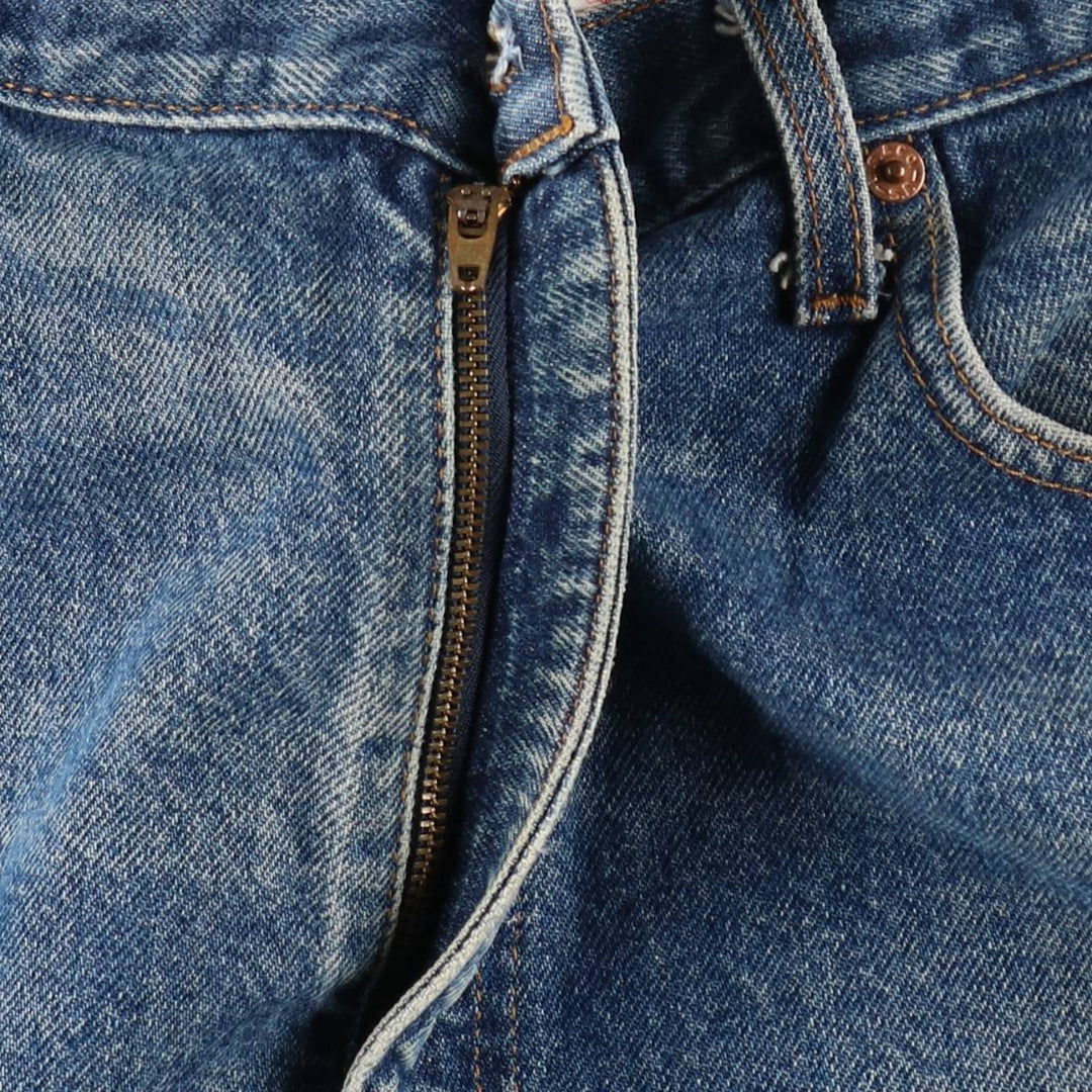 90'S Levi's 505 REGULAR FIT STRAIGHT LEG tapered denim pants for men, size w36, vintage cotton blue type Vintage Second Hand