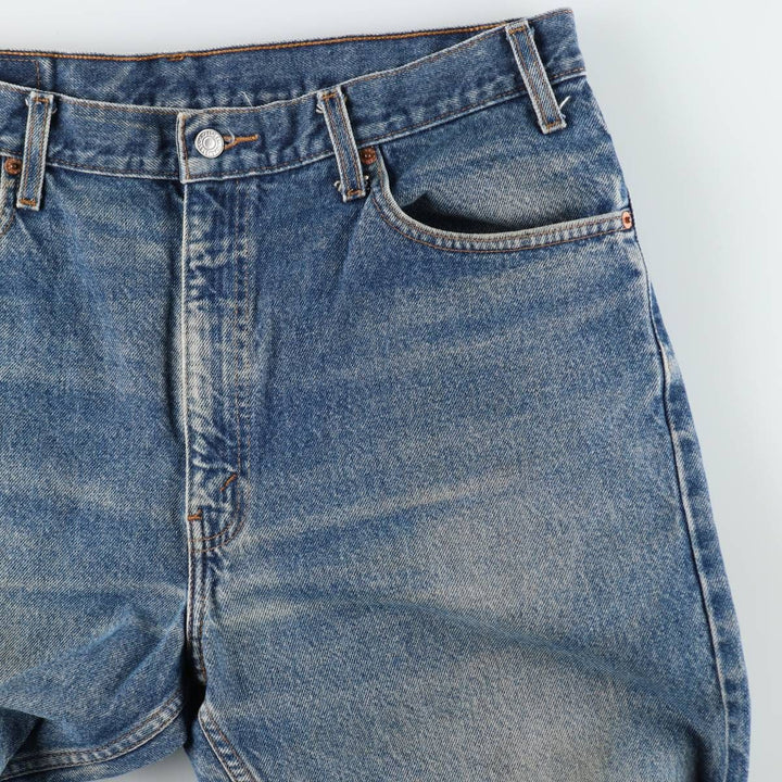90'S Levi's 505 REGULAR FIT STRAIGHT LEG tapered denim pants for men, size w36, vintage cotton blue type Vintage Second Hand
