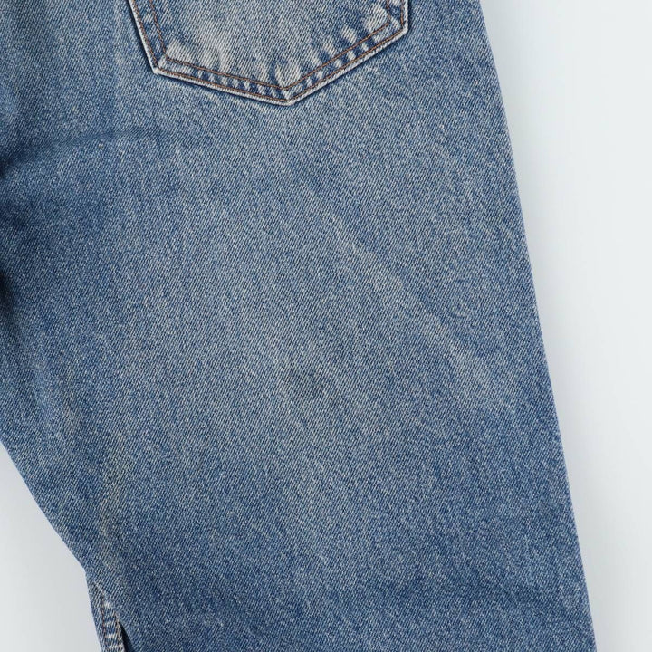 90'S Levi's 505 REGULAR FIT STRAIGHT LEG tapered denim pants for men, size w36, vintage cotton blue type Vintage Second Hand