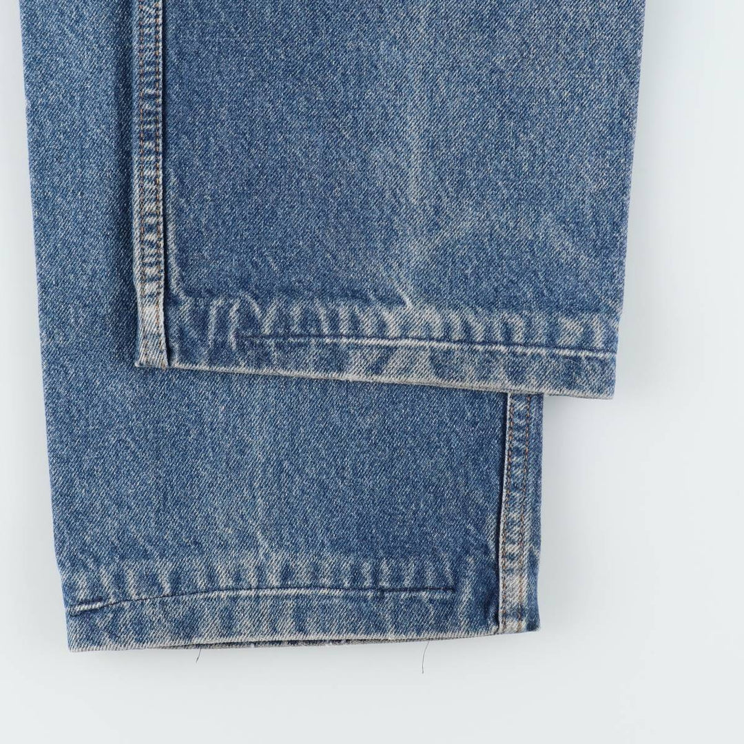 90'S Levi's 505 REGULAR FIT STRAIGHT LEG tapered denim pants for men, size w36, vintage cotton blue type Vintage Second Hand