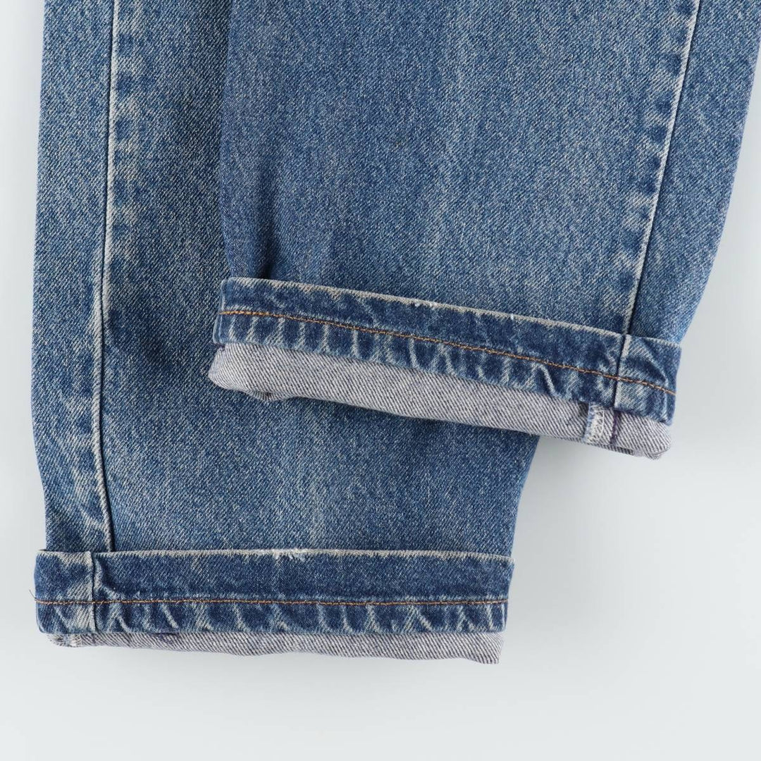 90'S Levi's 505 REGULAR FIT STRAIGHT LEG tapered denim pants for men, size w36, vintage cotton blue type Vintage Second Hand