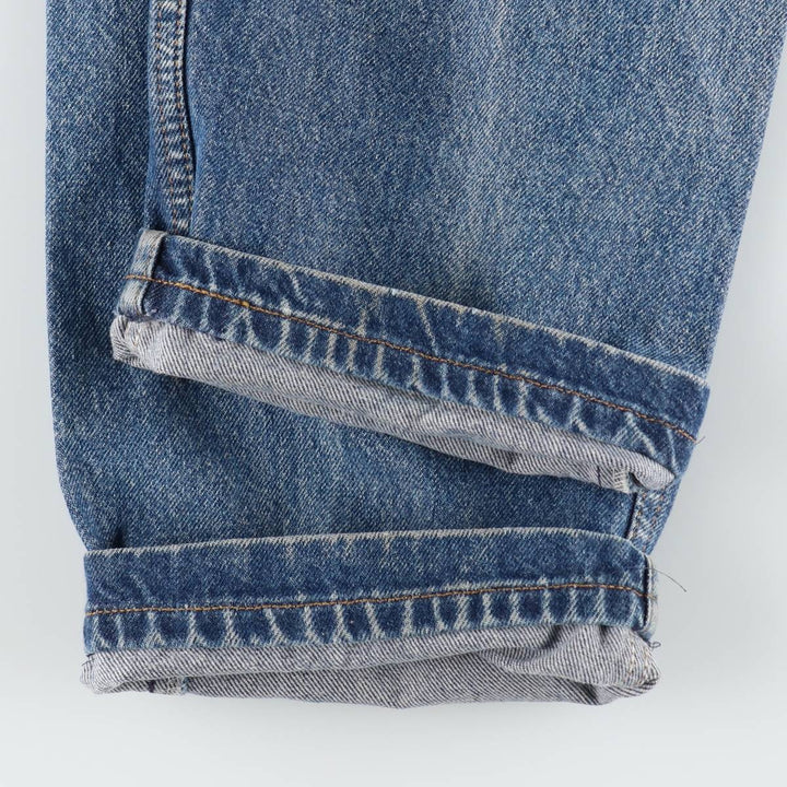 90'S Levi's 505 REGULAR FIT STRAIGHT LEG tapered denim pants for men, size w36, vintage cotton blue type Vintage Second Hand