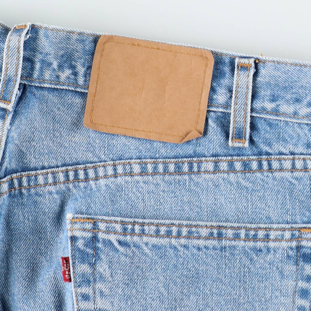 00'S Levi's 505 REGULAR FIT STRAIGHT LEG tapered denim pants for men, size w34 cotton Blue type light blue Vintage Second Hand