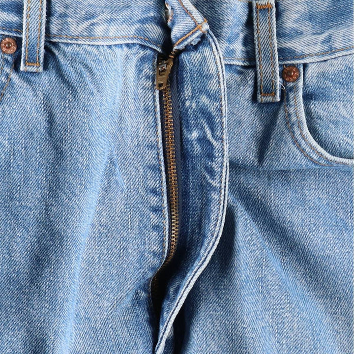 00'S Levi's 505 REGULAR FIT STRAIGHT LEG tapered denim pants for men, size w34 cotton Blue type light blue Vintage Second Hand