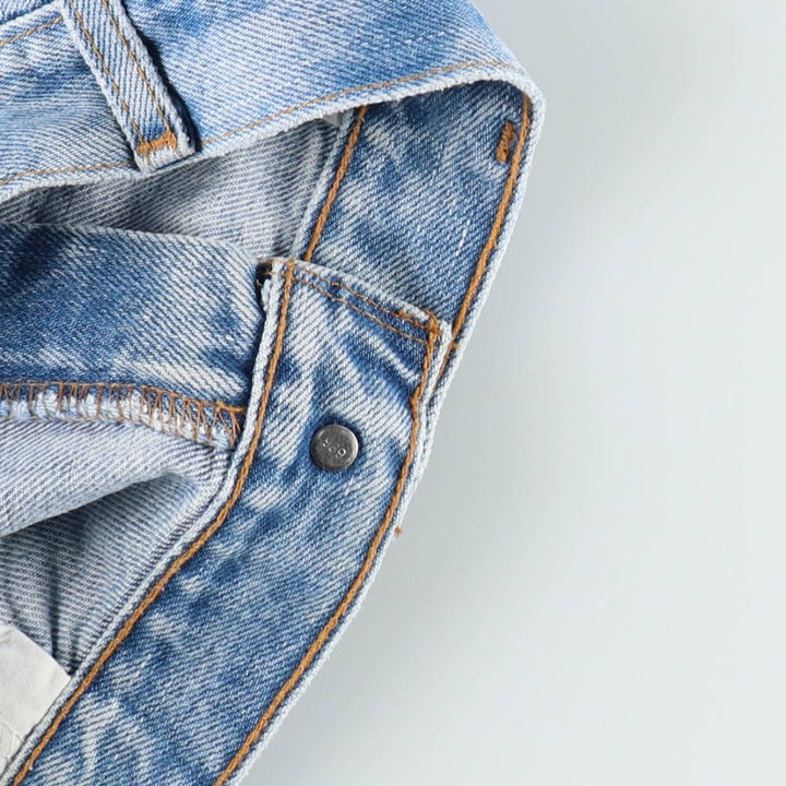 00'S Levi's 505 REGULAR FIT STRAIGHT LEG tapered denim pants for men, size w34 cotton Blue type light blue Vintage Second Hand