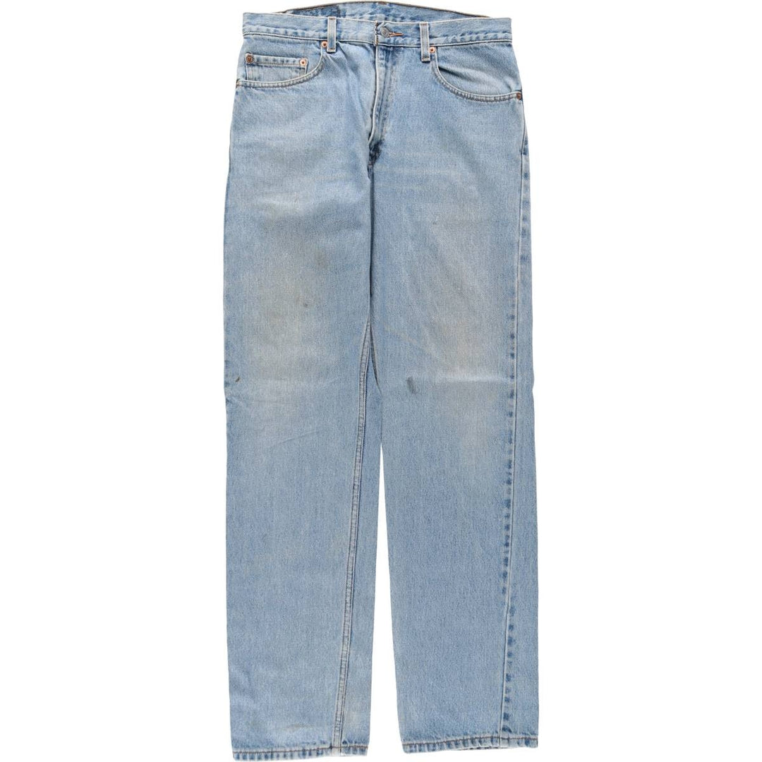 90'S Levi's 505 REGULAR FIT STRAIGHT LEG tapered denim pants for men, W31 equivalent, vintage cotton Blue type light blue Vintage Second Hand