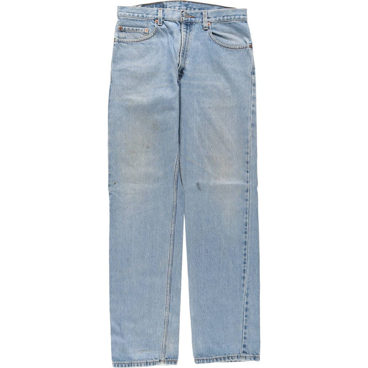 90'S Levi's 505 REGULAR FIT STRAIGHT LEG tapered denim pants for men, W31 equivalent, vintage cotton Blue type light blue Vintage Second Hand