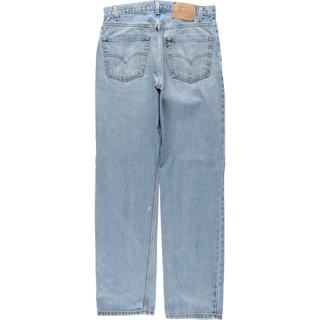 90'S Levi's 505 REGULAR FIT STRAIGHT LEG tapered denim pants for men, W31 equivalent, vintage cotton Blue type light blue Vintage Second Hand