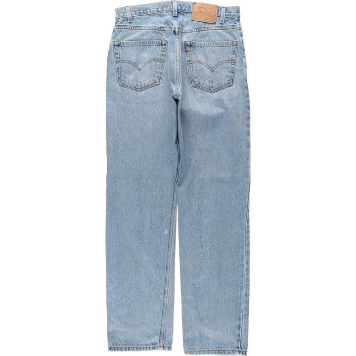90'S Levi's 505 REGULAR FIT STRAIGHT LEG tapered denim pants for men, W31 equivalent, vintage cotton Blue type light blue Vintage Second Hand