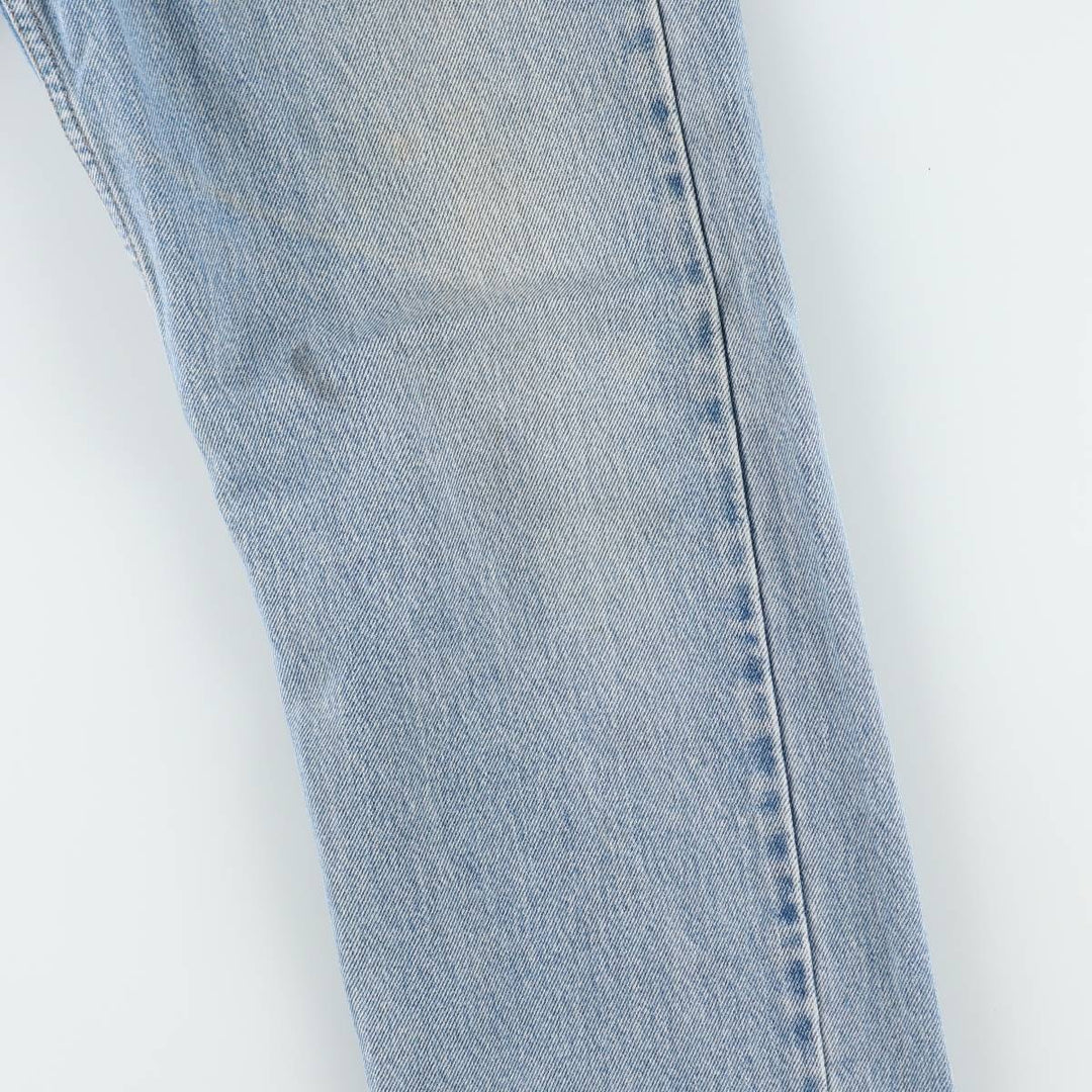 90'S Levi's 505 REGULAR FIT STRAIGHT LEG tapered denim pants for men, W31 equivalent, vintage cotton Blue type light blue Vintage Second Hand