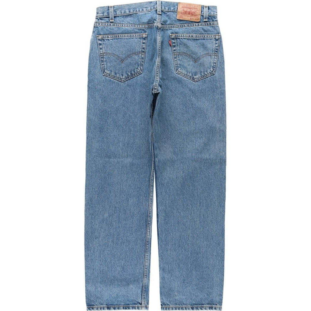 00'S Levi's 505 REGULAR FIT STRAIGHT LEG tapered denim pants for men, size w34 cotton blue type Vintage Second Hand