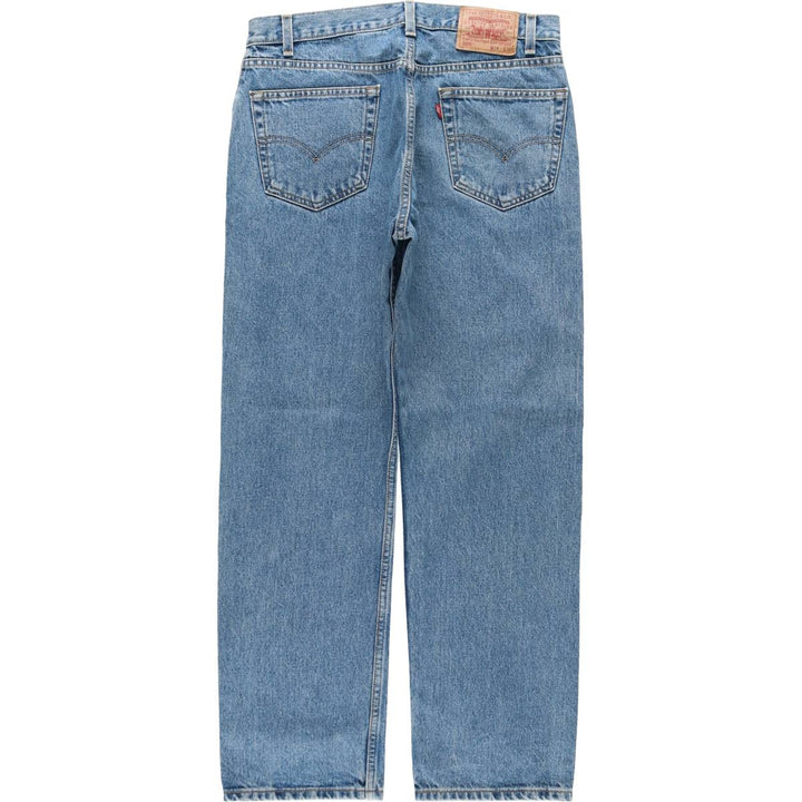 00'S Levi's 505 REGULAR FIT STRAIGHT LEG tapered denim pants for men, size w34 cotton blue type Vintage Second Hand
