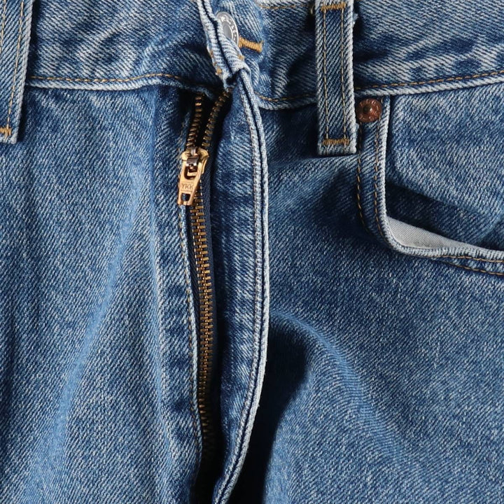 00'S Levi's 505 REGULAR FIT STRAIGHT LEG tapered denim pants for men, size w34 cotton blue type Vintage Second Hand