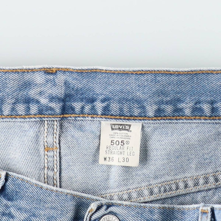 2000'S Levi's 505-4091 Regular Fit Straight Leg Tapered Denim Pants, Men's Size W35 (approx.) cotton blue type Vintage Second Hand